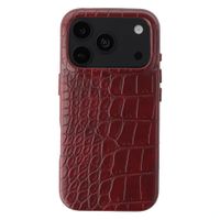 Selencia Croco Backcover mit MagSafe Apple iPhone 18 Pro Max / 17 Pro Max - Burgundy