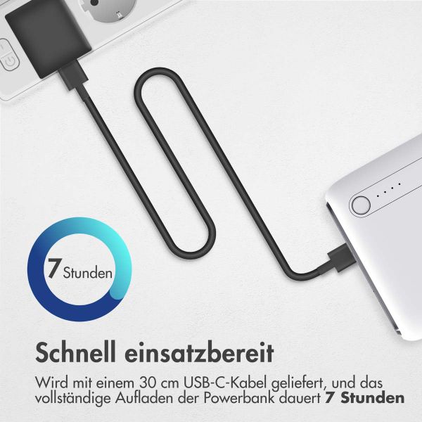 imoshion Powerbank - 27.000 mAh - Schnelles Aufladen und Power Delivery - Weiß