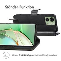 imoshion Luxuriöse Klapphülle Motorola Edge 40 - Schwarz