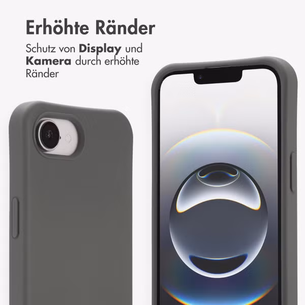 imoshion Color Backcover mit abnehmbarem Handykette und MagSafe Apple iPhone 16e - Black Coffee