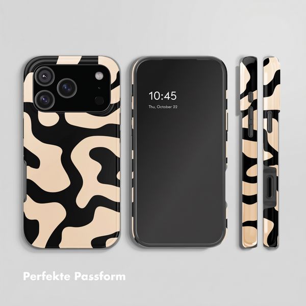 Selencia Vivid Back Cover Apple iPhone 18 Pro - Art Wave Black