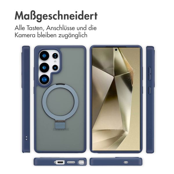 Accezz Ring Stand Backcover mit MagSafe Samsung Galaxy S25 Ultra - Blau