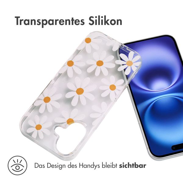 imoshion Design Hülle für das iPhone 16 - Daisy flower