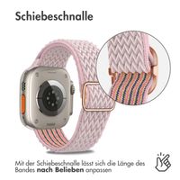 imoshion Elastische Nylonarmband für das Apple Watch Series 1 bis 10 / SE / Ultra (2) (44/45/46/49 mm) - Rosa