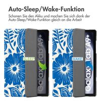 imoshion Design Trifold Klaphülle Samsung Galaxy Tab A11 Plus / A9 Plus - Flower Tile