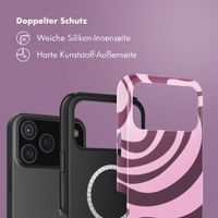 Selencia Vivid Rückabdeckung mit MagSafe Apple iPhone 18 Pro / 17 Pro - Wavy Swirl Pink Plum