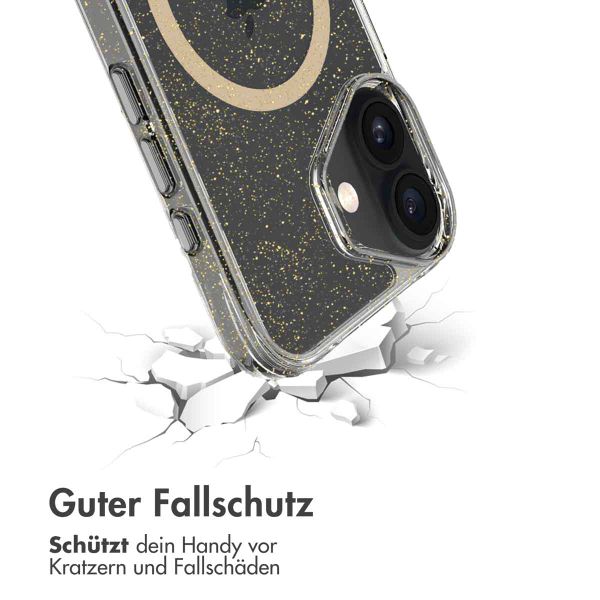 imoshion Glitzer Back Cover mit MagSafe für das iPhone 16 - Gold