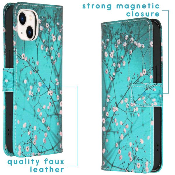 imoshion Design TPU Klapphülle iPhone 13 - Blossom