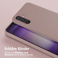 Selencia SilikonHülle mit abnehmbarem Band Samsung Galaxy S23 FE - Sand Pink