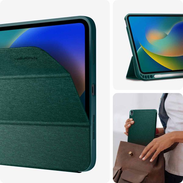 Spigen Urban Fit Klapphülle für das iPad 10 (2022) 10.9 Zoll - Midnight Green