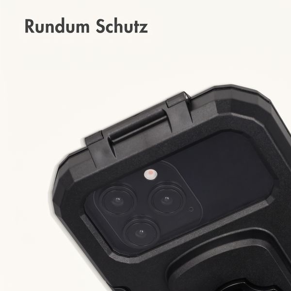 imoshion Premium Fahrrad-Handyhalterung - Spritzwassergeschützt - 360° drehbar - Universal - Schwarz