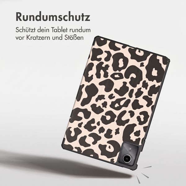 imoshion Design Trifold Klaphülle Lenovo Tab M11 - Leopard