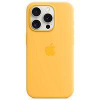 Apple Silikon-Case MagSafe für das Apple iPhone 15 Pro - Sunshine