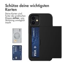 imoshion Backcover mit Kartenfach Apple iPhone 12 Mini - Schwarz