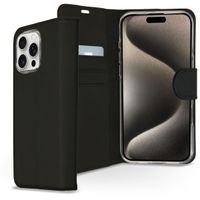 Accezz Wallet TPU Klapphülle für das Apple iPhone 16 Pro - Schwarz