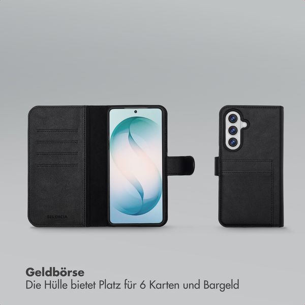 Selencia Olyn Abnehmbare Bookcase mit MagSafe Samsung Galaxy S26 Plus - Schwarz