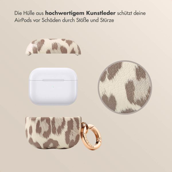Selencia Sabi Case Apple AirPods 3 - Leopardenmuster - Soft Ivory