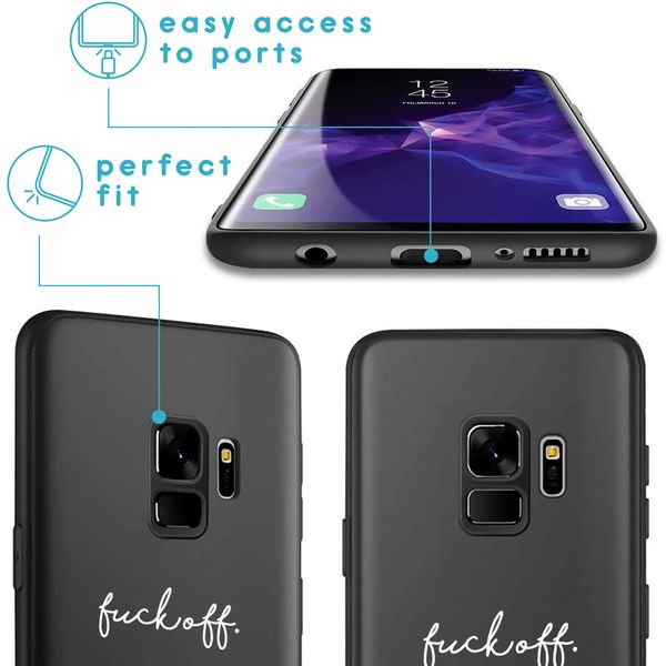 imoshion Design Hülle Samsung Galaxy S9 - Fuck Off - Schwarz