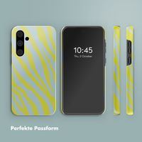 Selencia Vivid Back Cover Samsung Galaxy A55 - Zebra Winter Sky Titanium Yellow