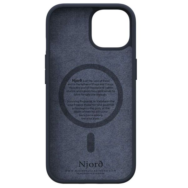 Njorð Collections Salmon Leather MagSafe Case für das iPhone 15 - Black