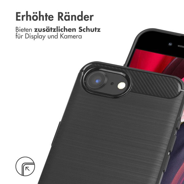 imoshion Brushed Back Cover für das iPhone SE 4 - Schwarz