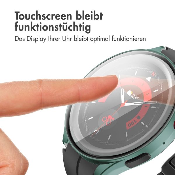 imoshion Full Cover Hard Case für das Samsung Galaxy Watch 5 44 mm - Dunkelgrün