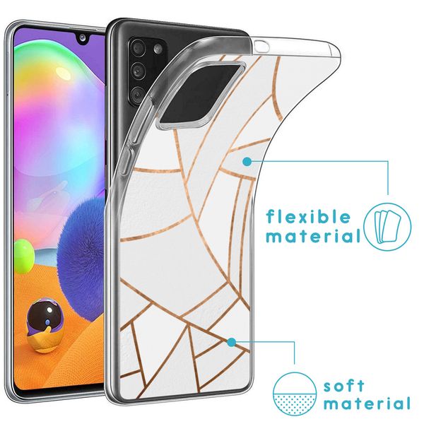 imoshion Design Hülle für das Samsung Galaxy A31 - White Graphic