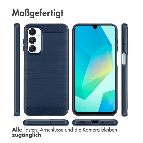 imoshion Brushed Back Cover Samsung Galaxy A16 - Dunkelblau