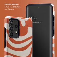 Selencia Vivid Tough Back Cover für das Samsung Galaxy A52(s) (5G/4G) - Dream Swirl Orange