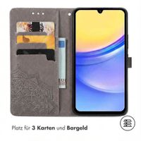 imoshion Mandala Klapphülle Samsung Galaxy A15 (5G/4G) - Grau