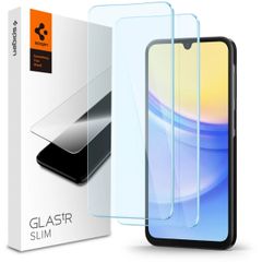 Spigen GLAStR Slim Displayschutzfolie + Applicator 2-pack für das Samsung Galaxy A25 (5G)