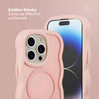 Selencia Wavy Backcover mit MagSafe Apple iPhone 14 Pro - Soft Pink