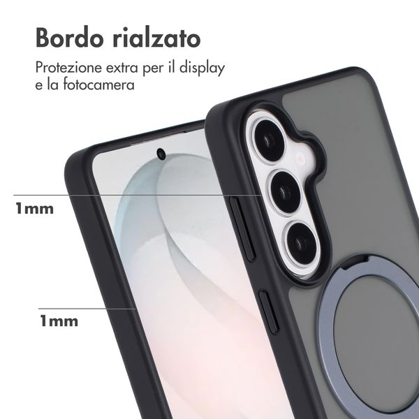 Accezz Ring Stand Backcover mit MagSafe Samsung Galaxy S26 - Schwarz