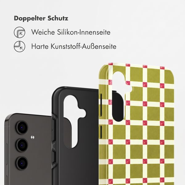 Selencia Vivid Back Cover Samsung Galaxy S24 FE - Check This Olive