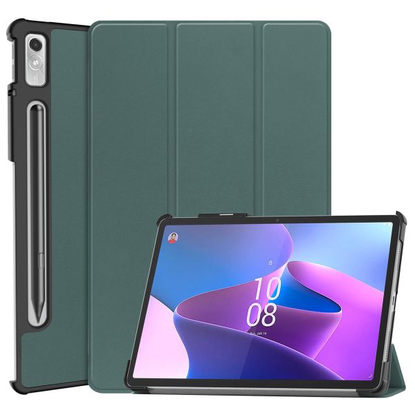 imoshion Trifold Klapphülle für das Lenovo Tab P11 Pro (2nd gen) - Dunkelgrün