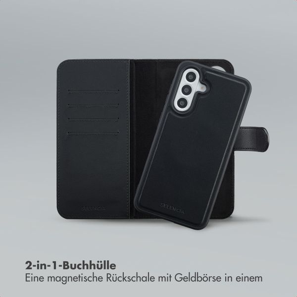 Selencia Olyn Abnehmbare Bookcase mit MagSafe Samsung Galaxy A56 - Schwarz