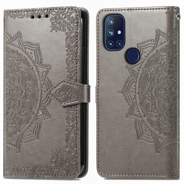 imoshion Mandala Klapphülle OnePlus Nord N10 5G - Grau