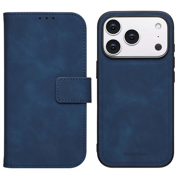 imoshion Entfernbare 2-1 Luxus Klapphülle Apple iPhone 17 Pro - Blau
