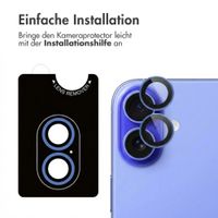 imoshion 2er-Pack Objektivschutz für Kamera für das Apple iPhone 16 / 16 Plus - Ultramarine