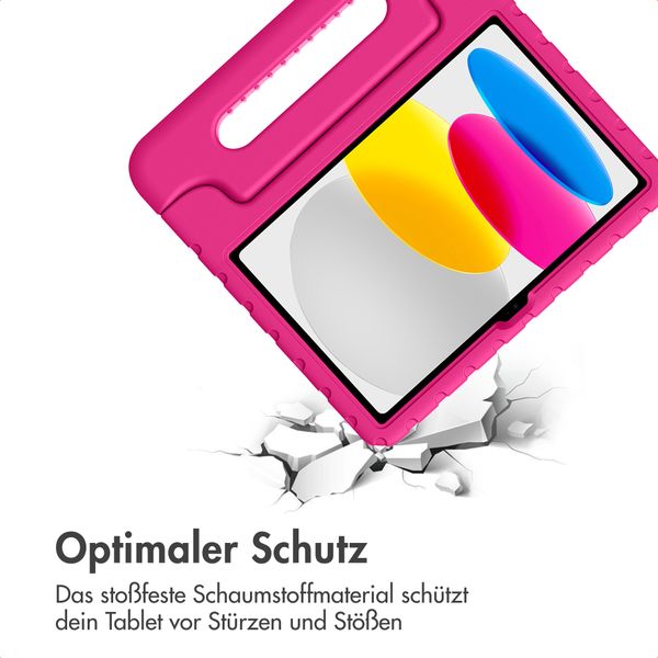 imoshion Schutzhülle mit Handgriff kindersicher Apple iPad 11 (2025) 11 Zoll A16 / iPad 10 (2022) 10.9 Zoll - Rosa