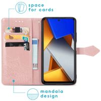 imoshion Mandala Klapphülle für das Xiaomi Poco M4 Pro 5G - Rose Gold