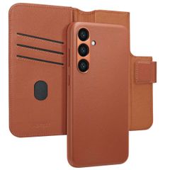 Accezz 2-in-1 Klapphülle aus Leder mit MagSafe für das Samsung Galaxy S23 FE - Sienna Brown