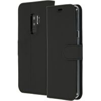 Accezz Schwarzes Wallet TPU Klapphülle für das Samsung Galaxy S9 Plus