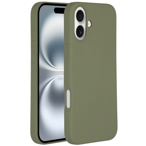 Accezz Liquid Silikoncase mit MagSafe für das iPhone 16 - Cooper Green