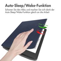 imoshion Slim Soft Case Sleepcover für das Pocketbook InkPad Color 3 / InkPad 4 - Dunkelblau