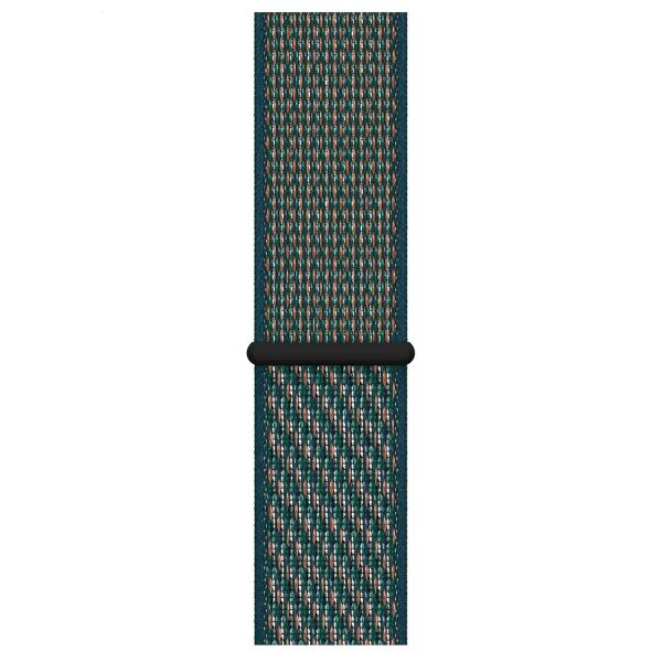 Apple Nike Sport Loop Band für Apple Watch Series 1-10 / SE / Ultra (2) - 42/44/45/46/49 mm - Hyper Crimson / Neptune Green