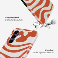 Selencia Vivid Tough Back Cover für das Samsung Galaxy S24 FE - Dream Swirl Orange