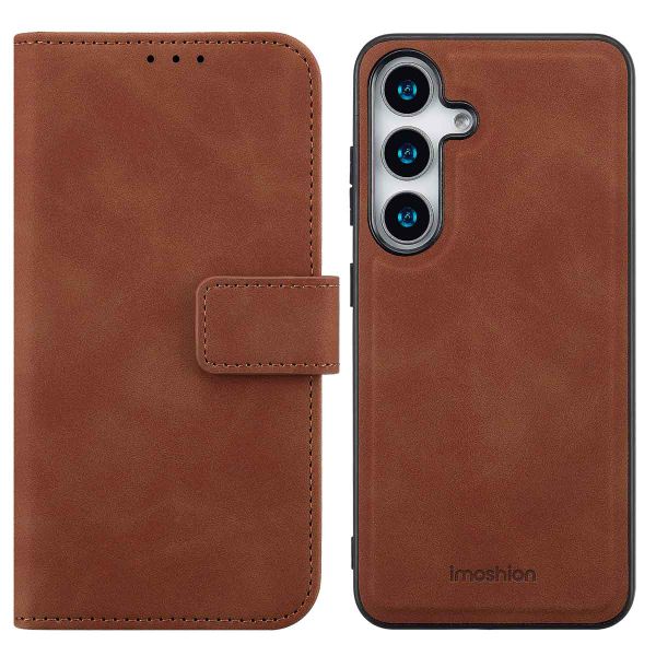imoshion Entfernbare 2-1 Luxus Klapphülle Samsung Galaxy S25 - Braun