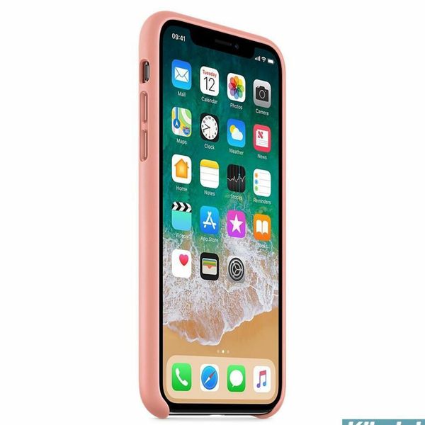 Apple Leder-Case Soft Pink für das iPhone X