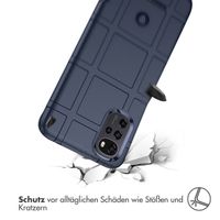 imoshion Rugged Shield Backcover für das Motorola Moto G22 / E32 / E32s - Dunkelblau